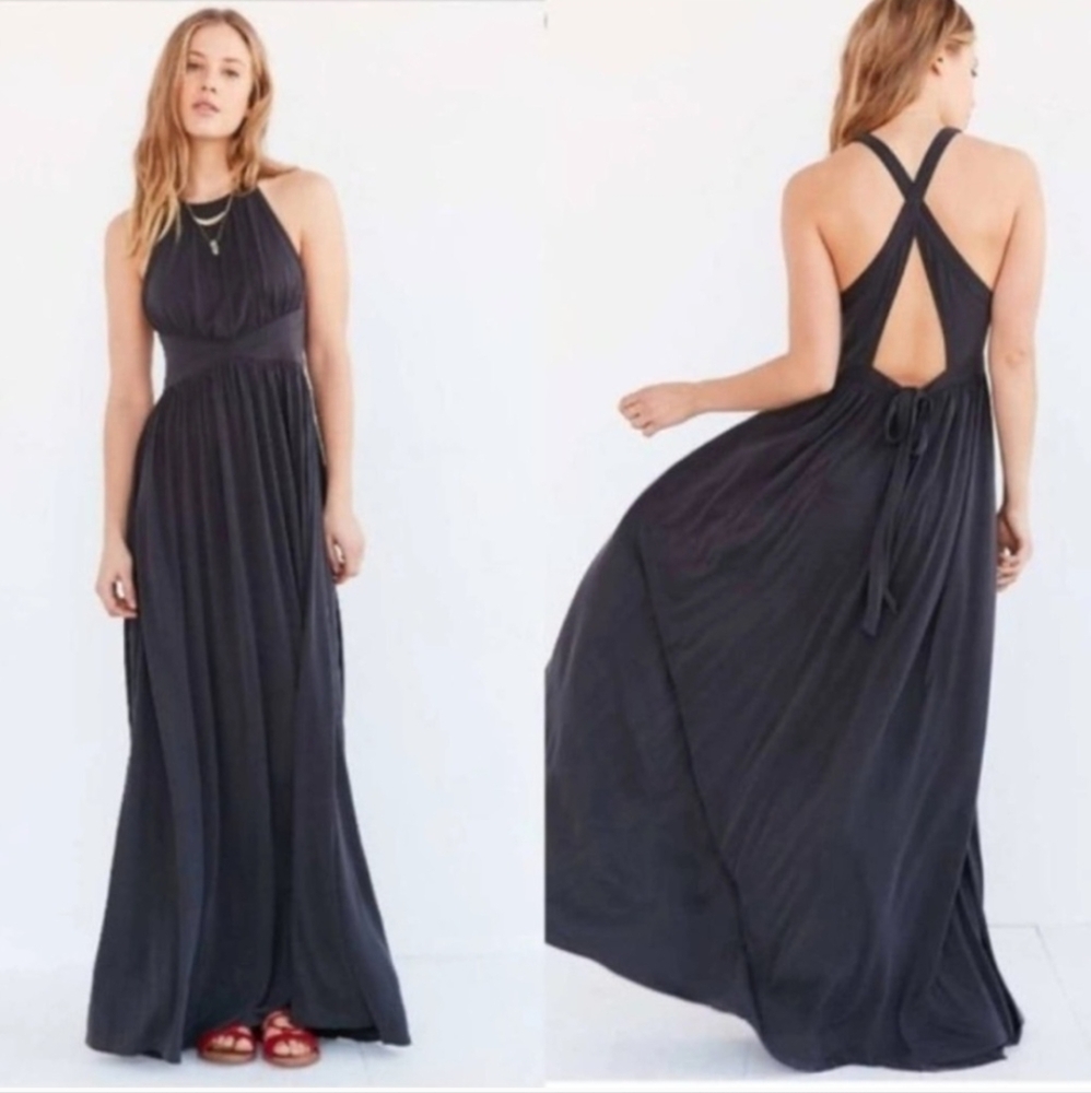 Silence & Noise Goddess Knit Maxi Dress sz M